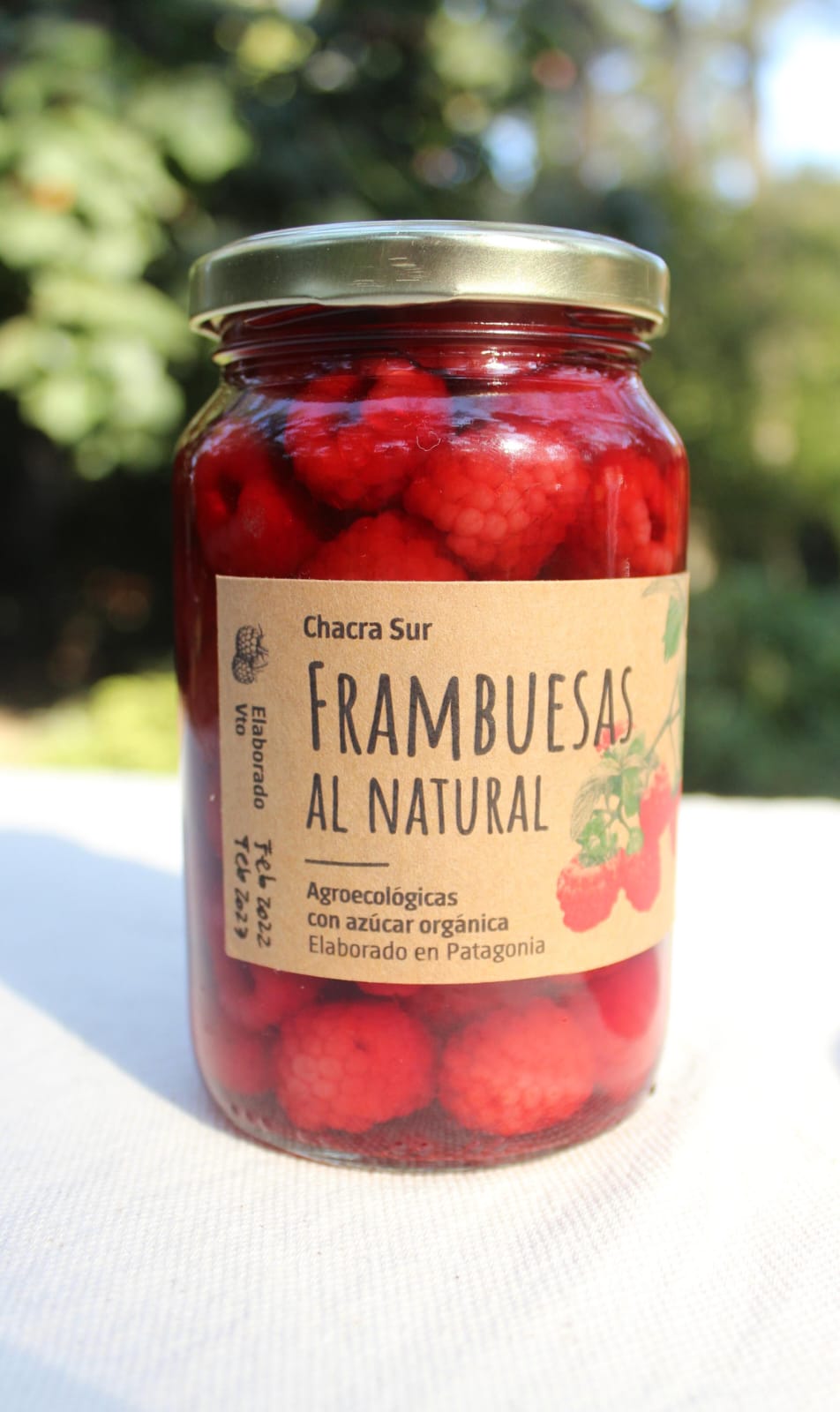 Frambuesa al natural (450gr)